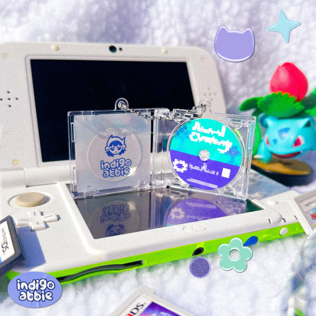 animal crossing pixel cd keyring