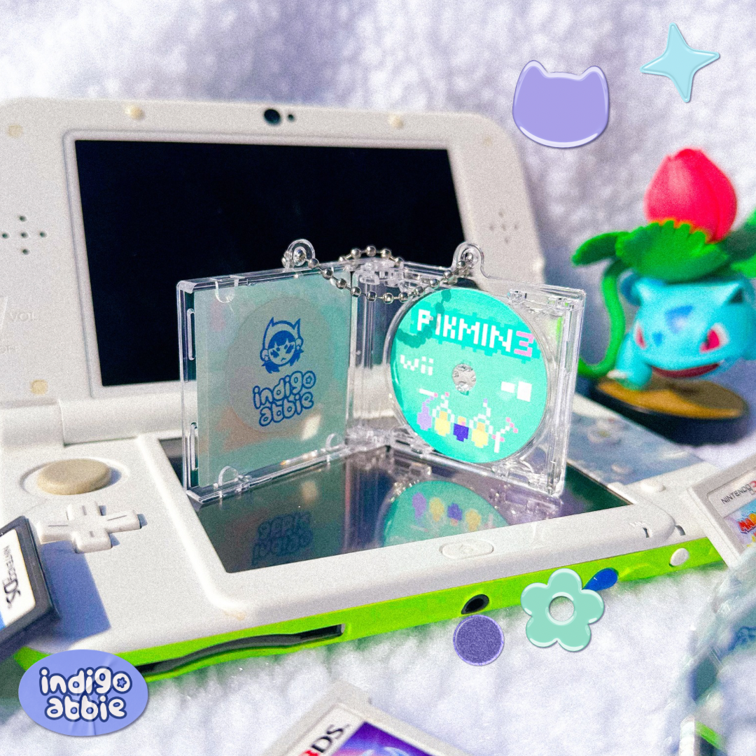 pikmin 3 pixel cd keyring