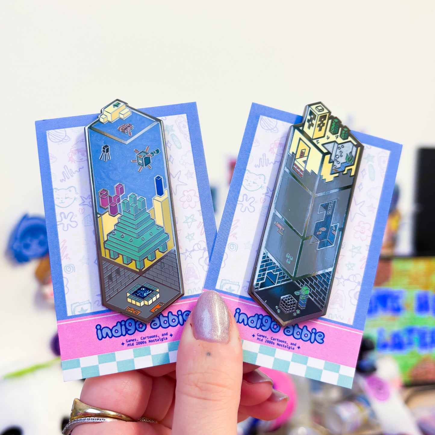 Desert Temple & Monster Spawner Biome Block Enamel Pin