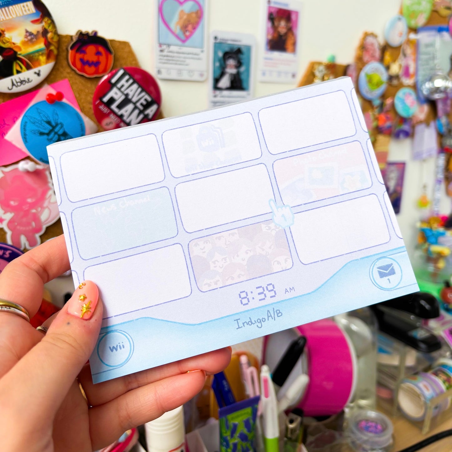 Wii Homescreen Notepad | 2010s Nostaglia Wii Themed Notepad