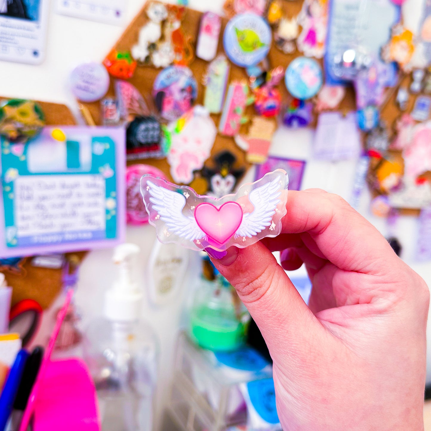 Heart Acrylic Pin