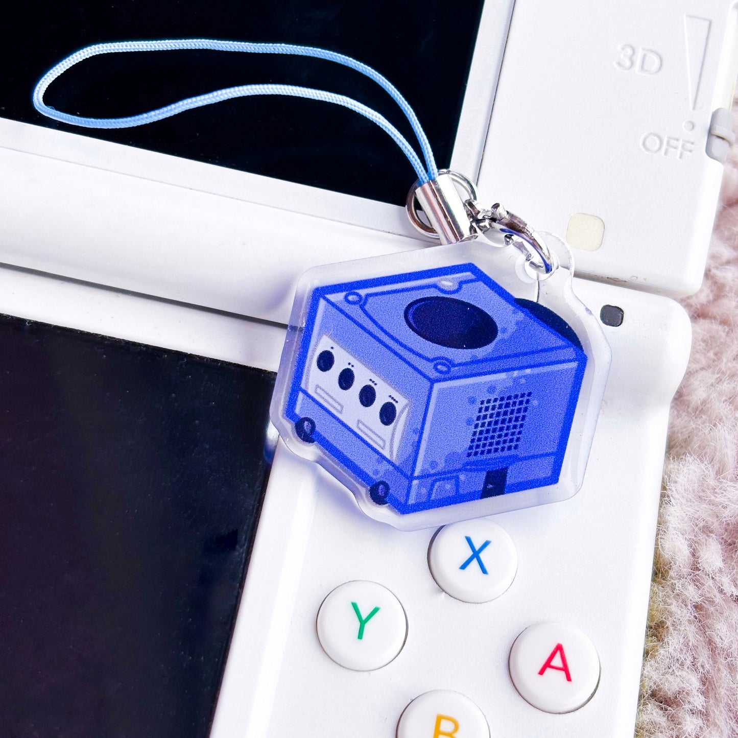 GameCube Mini Charm | Retro Console Phone Charm Nostalgia Gift for Gamers