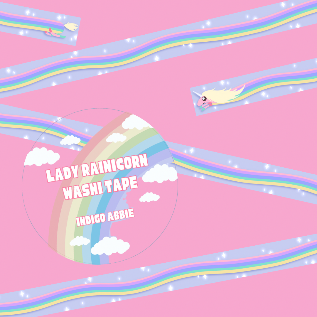 Lady Rainicorn Washi Tape