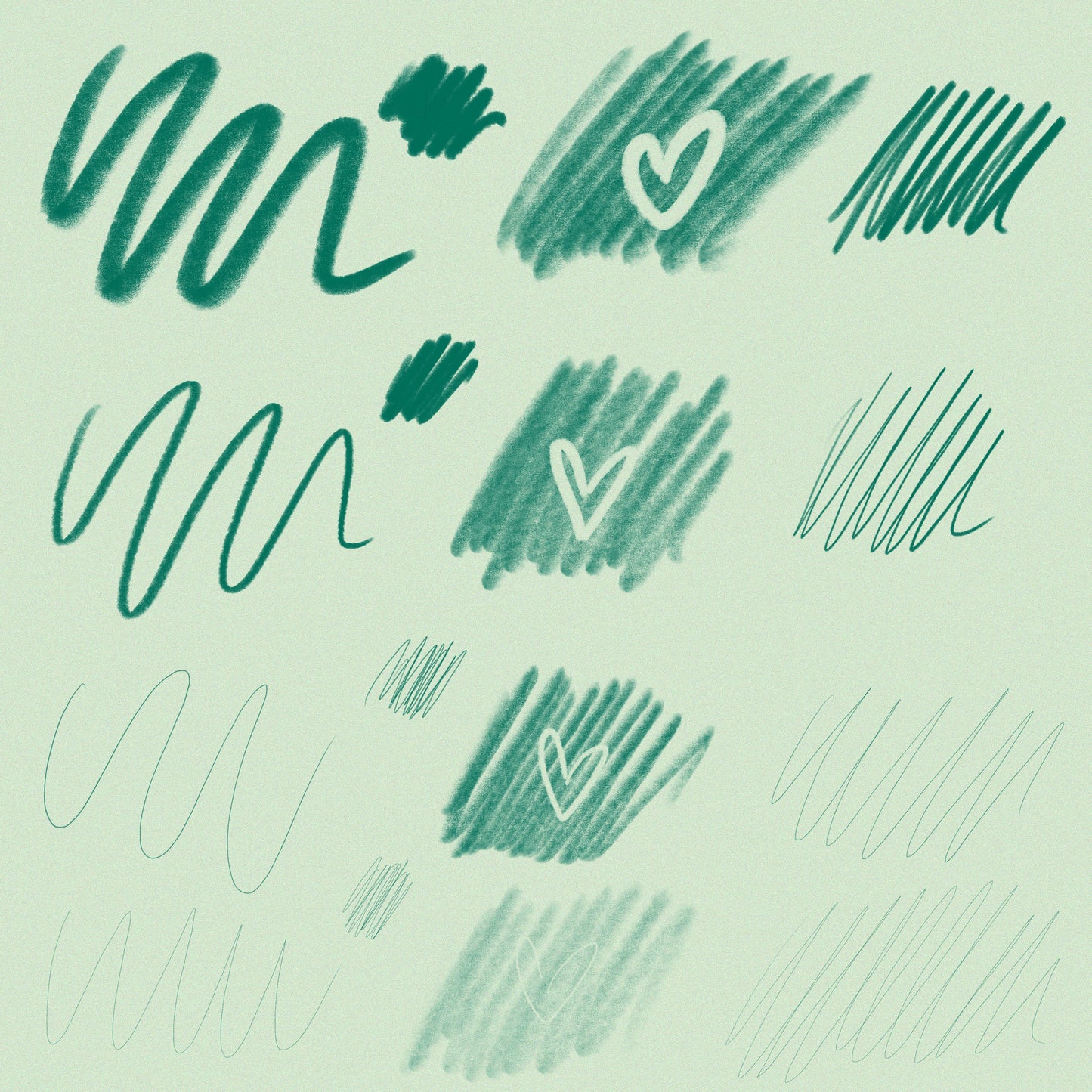 Chunky Pencil Procreate Brush