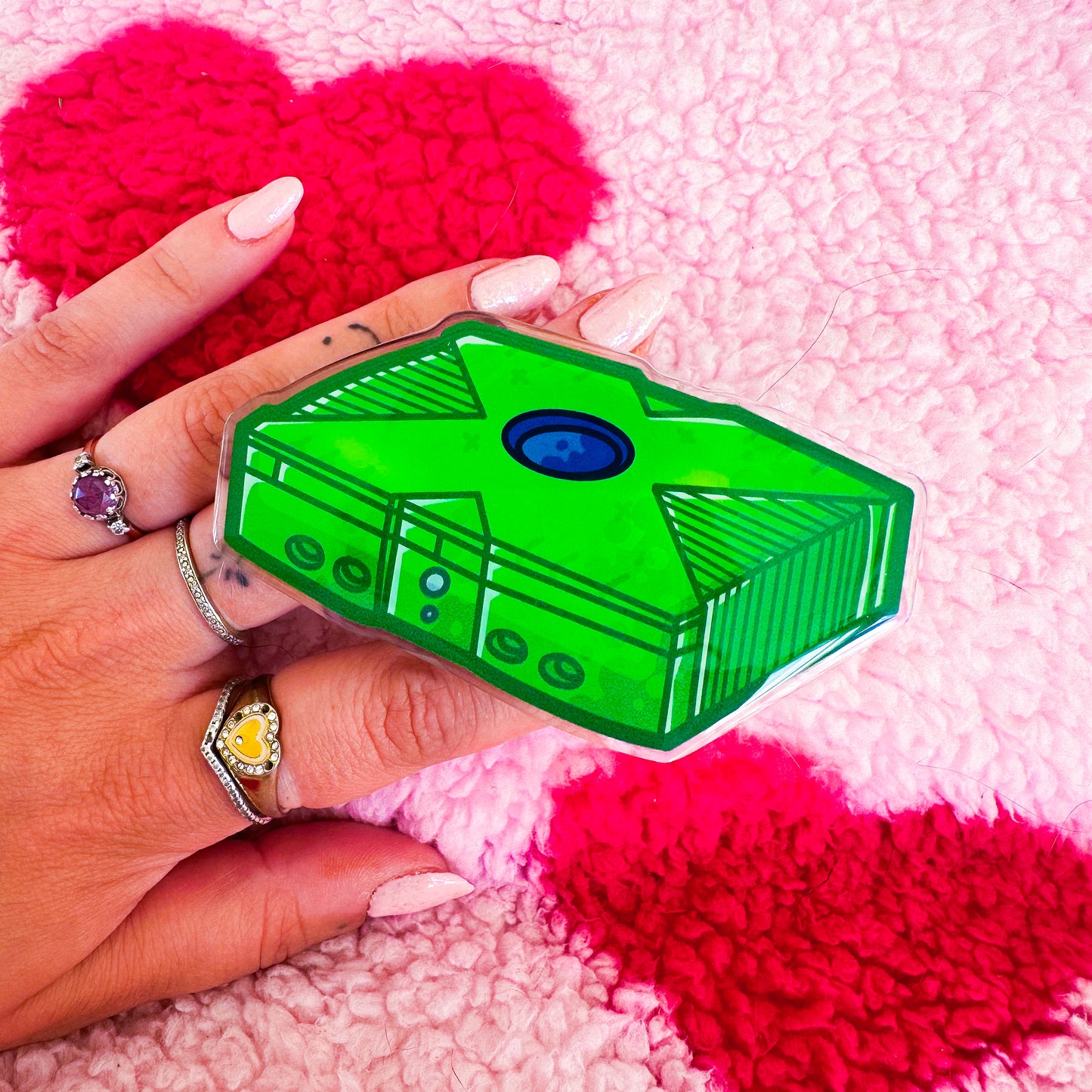 Xbox Original Phone Grip | Game Console Pop Grip Retro Nostalgia Grip