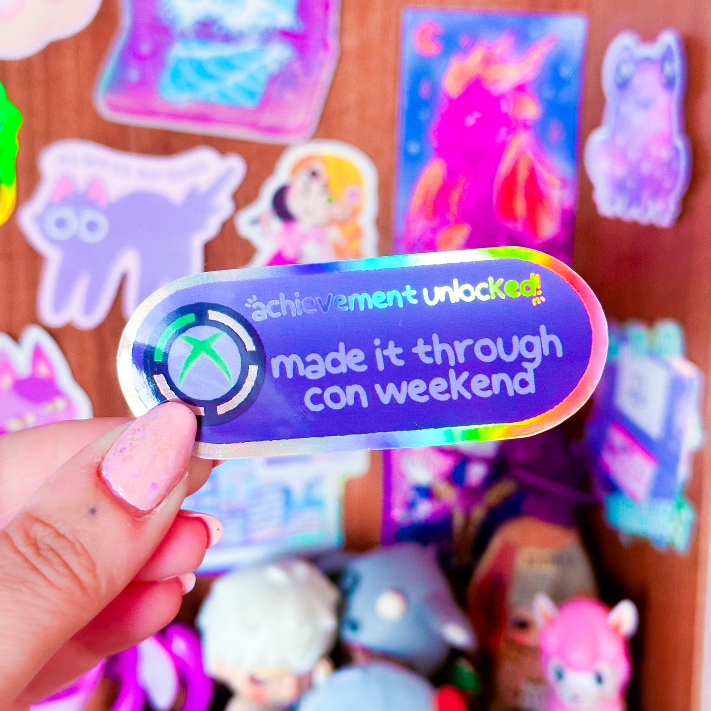 xbox achievement con holographic sticker