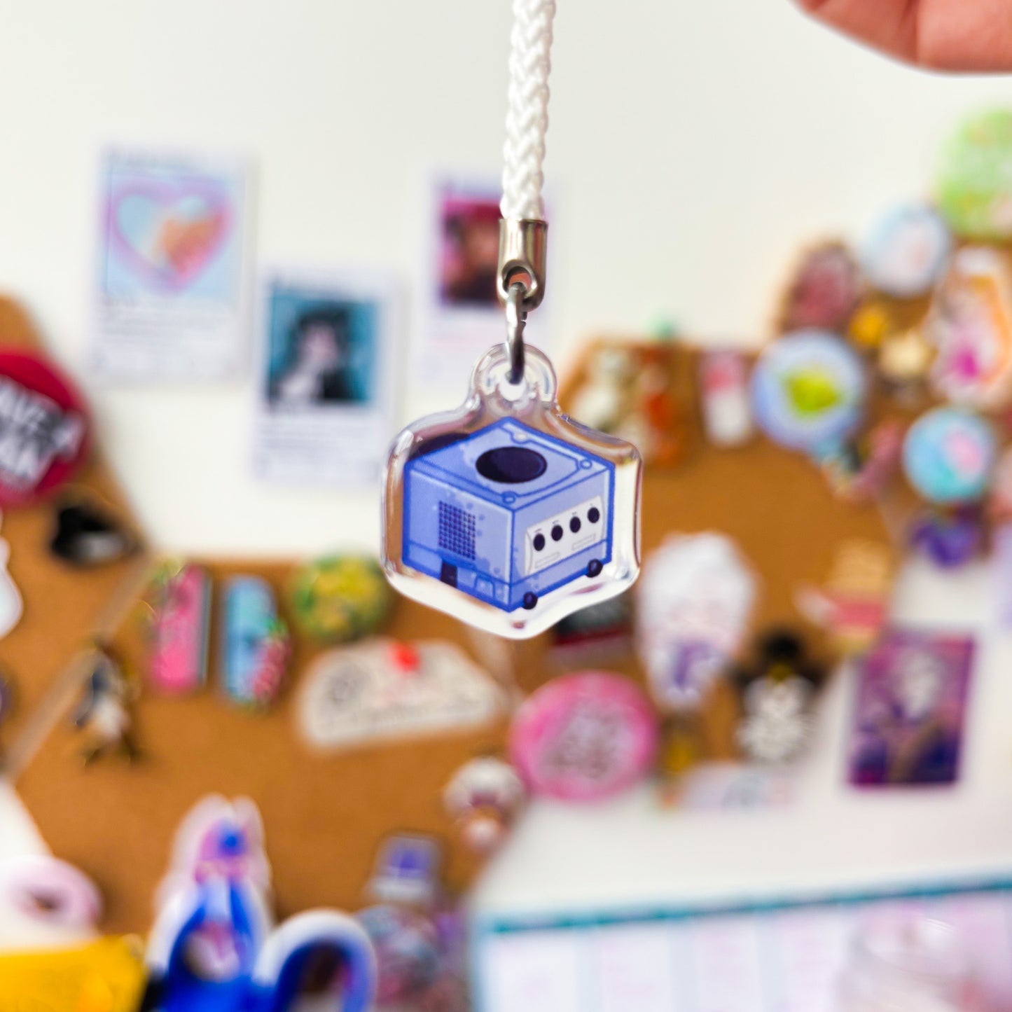 GameCube Mini Charm | Retro Console Phone Charm Nostalgia Gift for Gamers