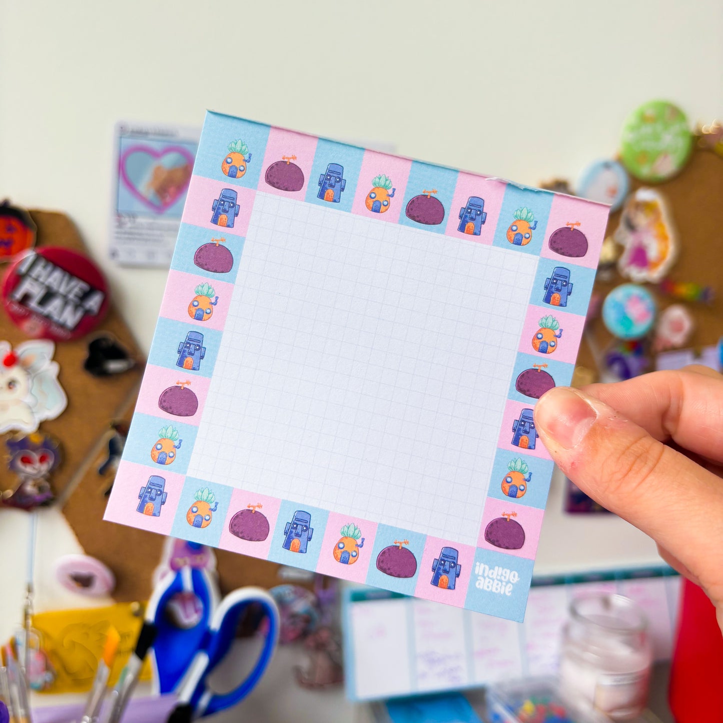 Bikini Bottom Houses Square Notepad | Spongebob Squarepants Note Pad