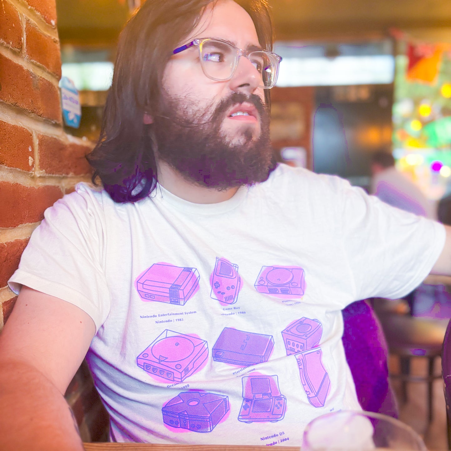 Game Console Screenprinted T-Shirt