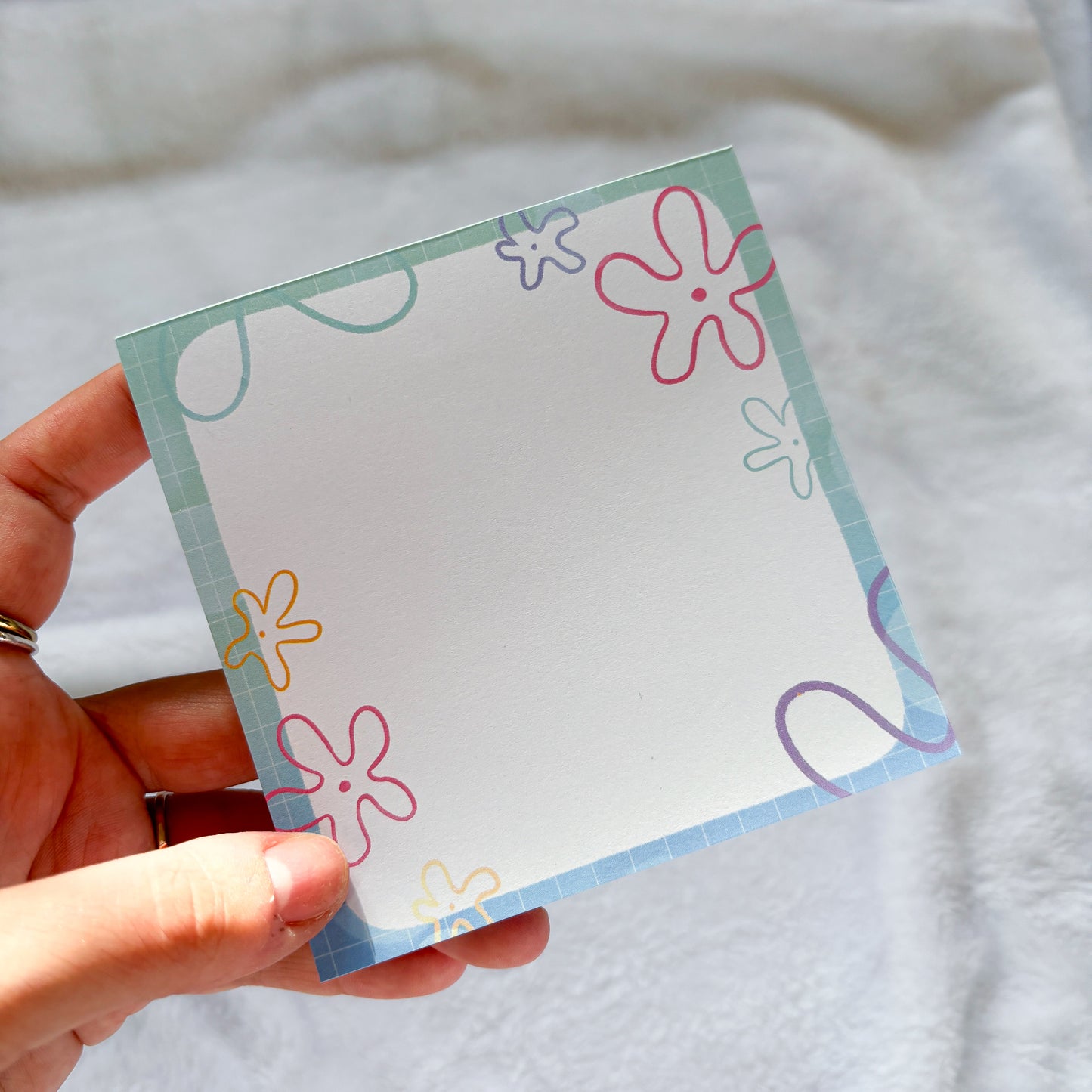 Jellyfish Fields Square Notepad