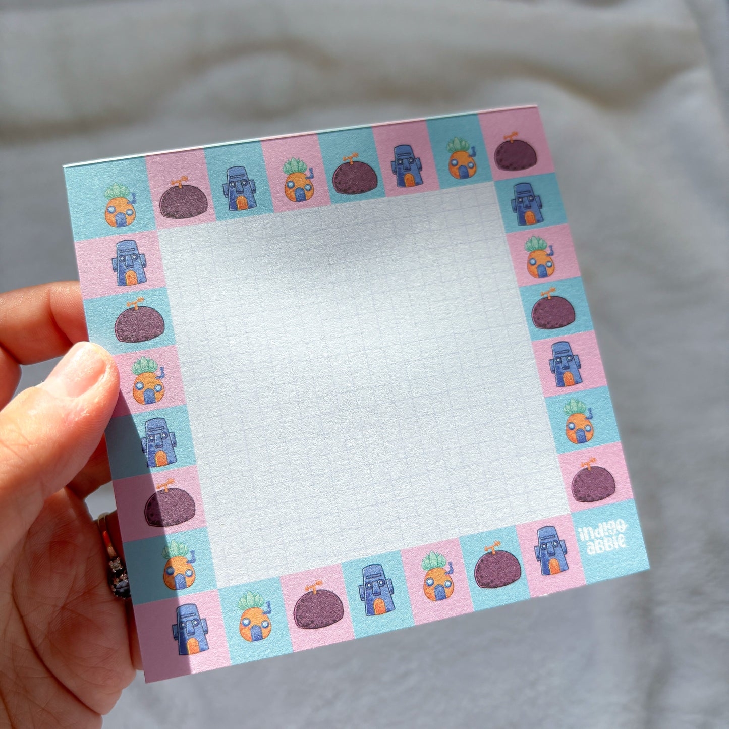 Bikini Bottom Houses Square Notepad | Spongebob Squarepants Note Pad