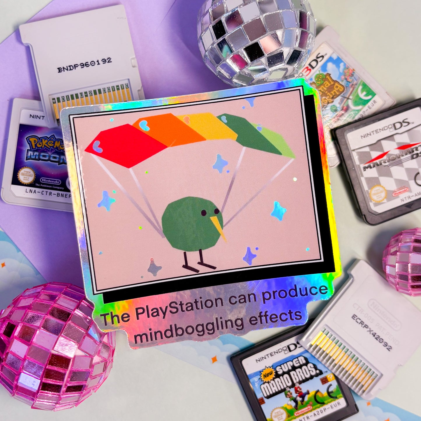 playstation mind boggling effects holographic sticker