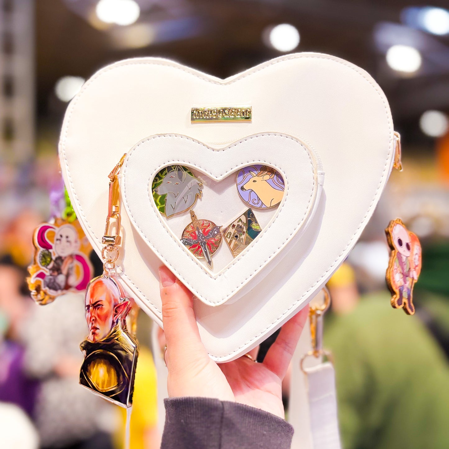 White Heart Shaped Ita Bag | Heart Shaped Backpack, Heart Window Bag, Heart Bag