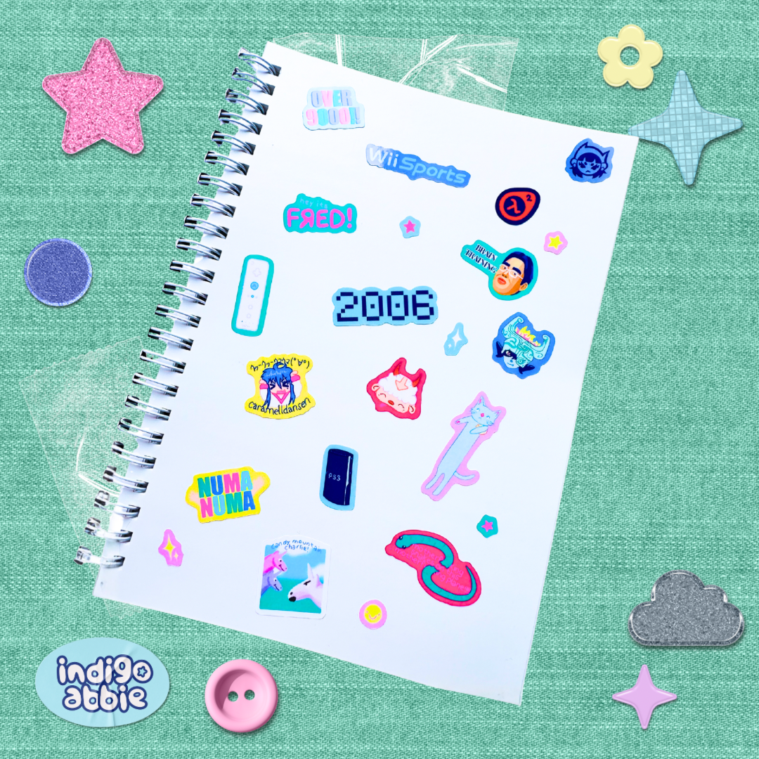 y2k reusable sticker book