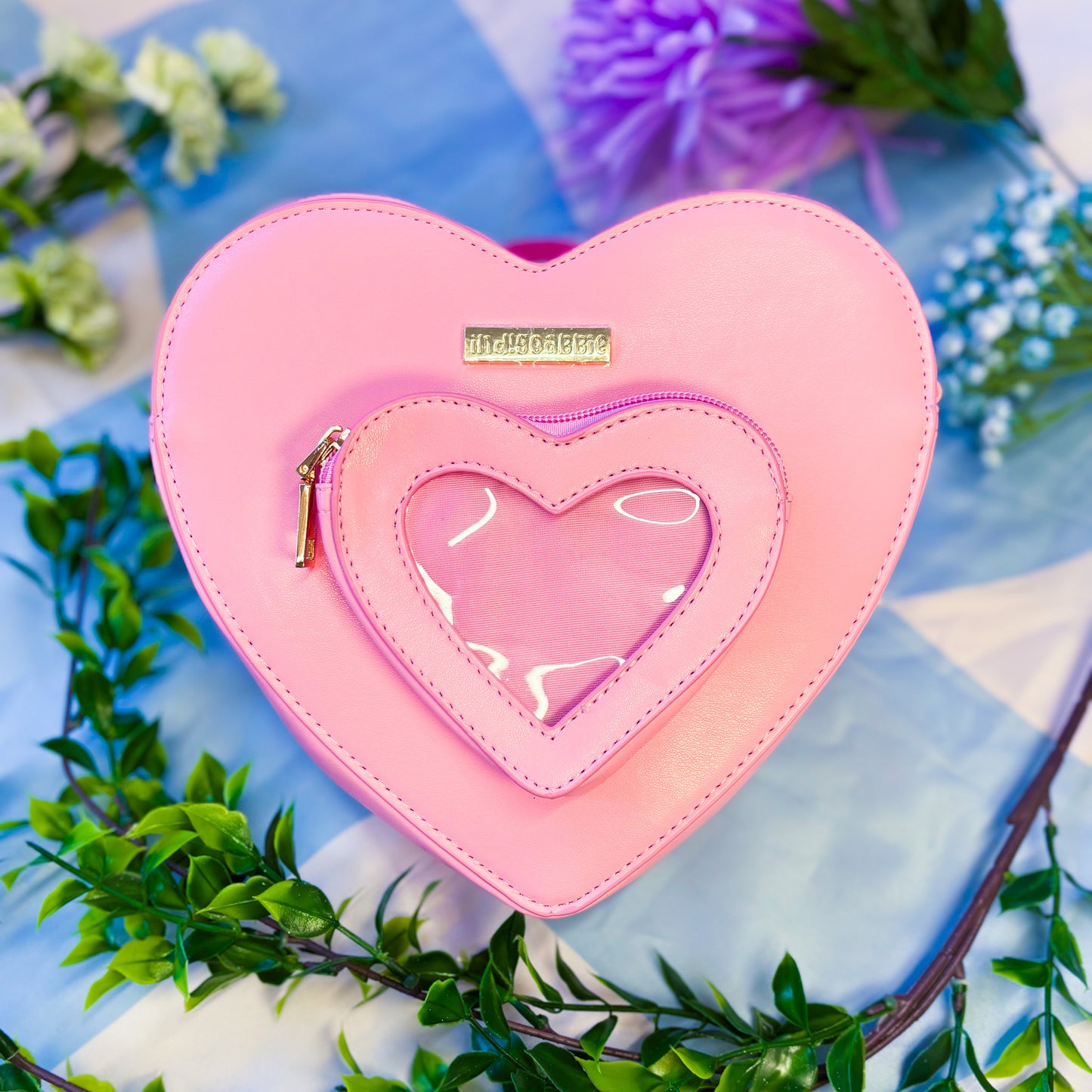 Pink Heart Shaped Ita Bag | Heart Shaped Backpack, Heart Window Bag, Heart Bag