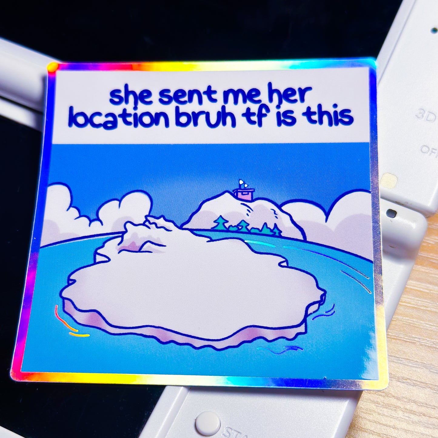Club Penguin Iceberg Holographic Sticker