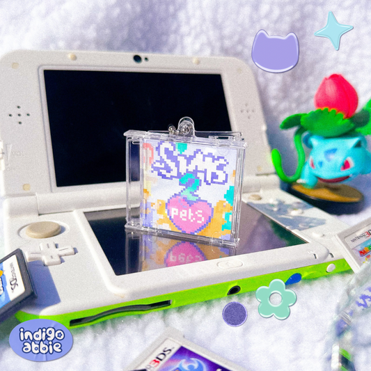 sims 2 pets pixel cd keyring