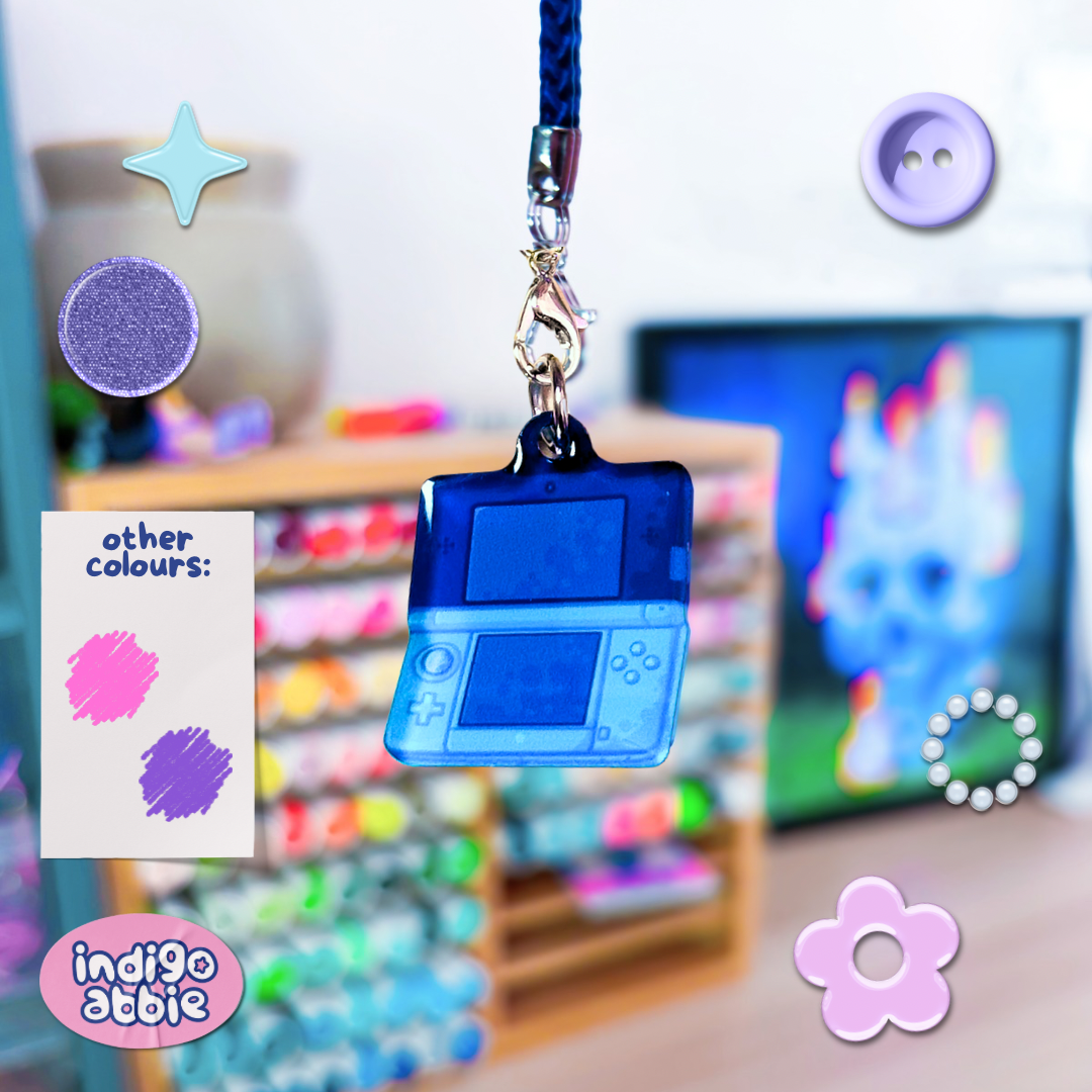 nintendo 3ds mini console keyring