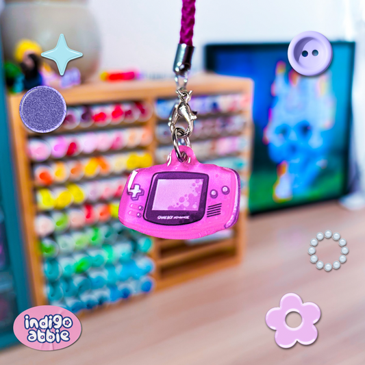 gameboy advance mini console keyring