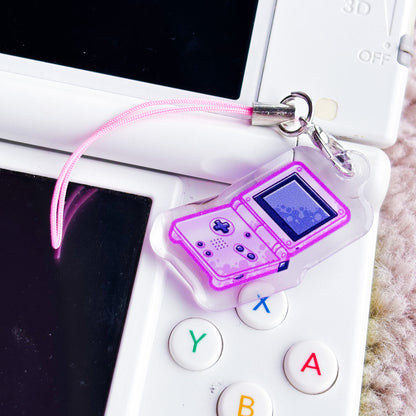 Gameboy SP Mini Charm | Retro Console Phone Charm Nostalgia Gift for Gamers