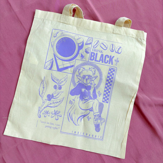 Black Coffee Tote Bag