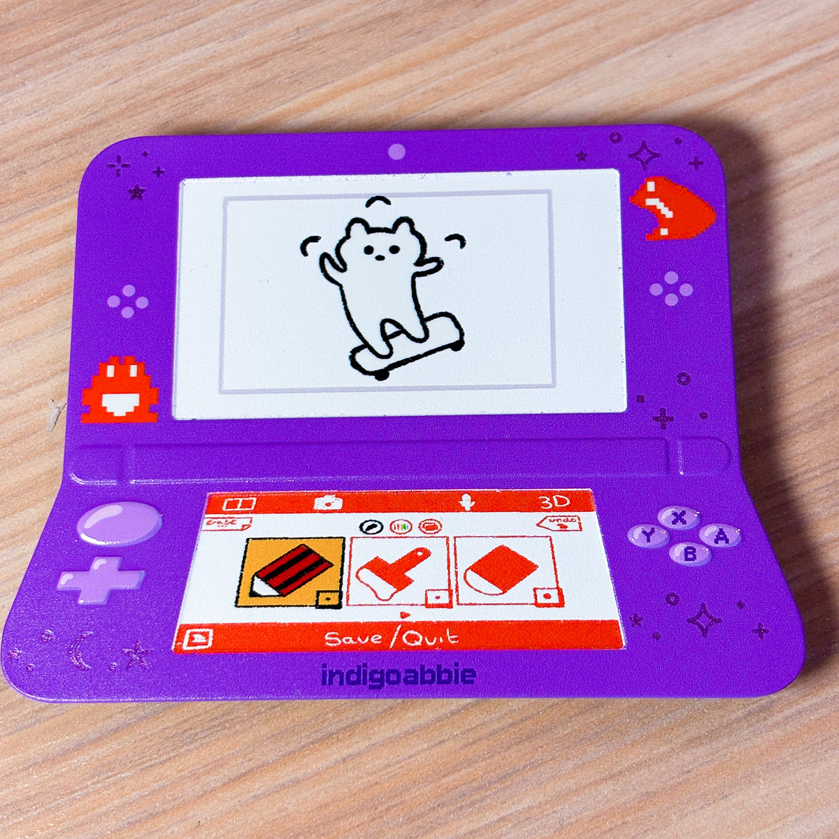 flipnote ds tinplate pin badge