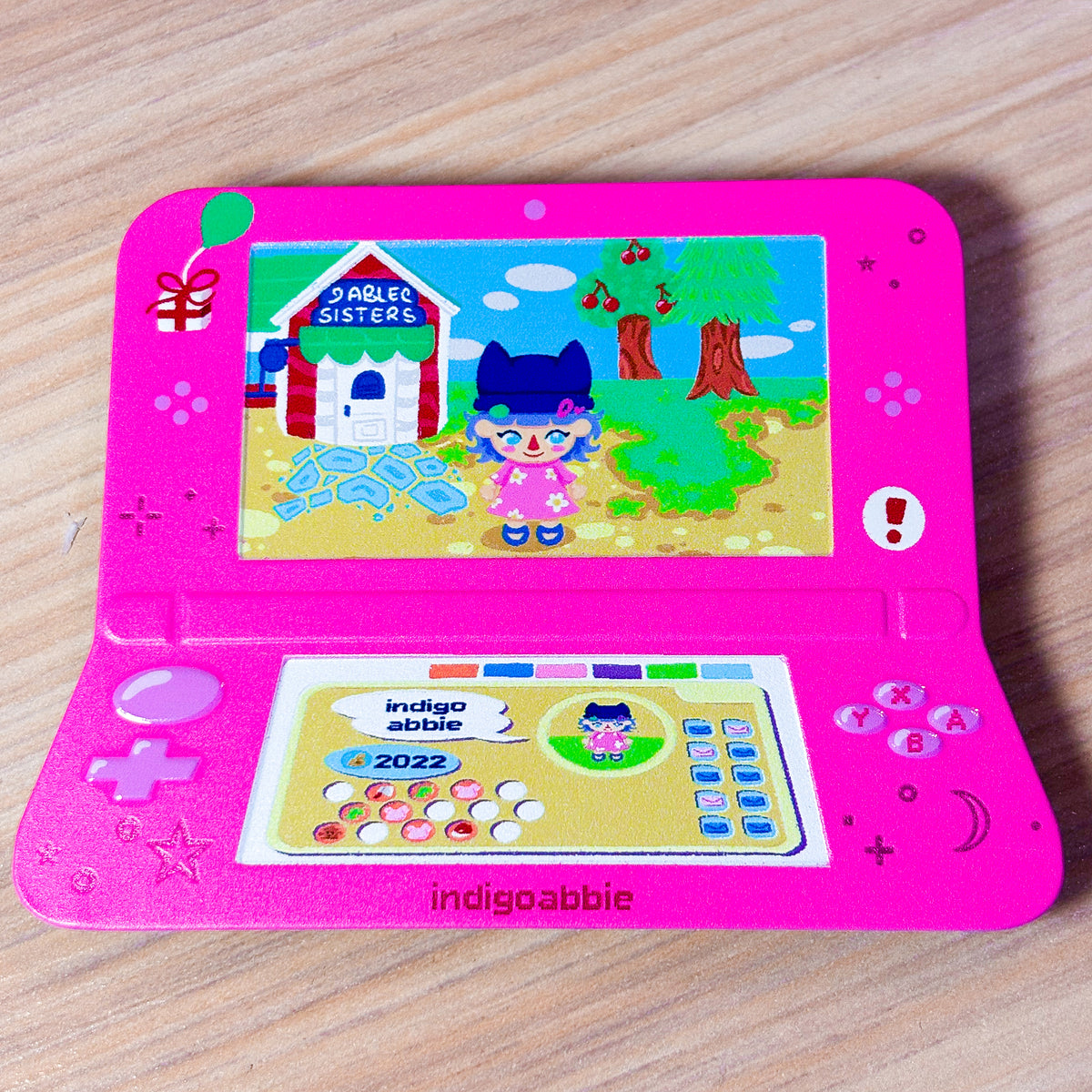 animal crossing ds tinplate pin badge