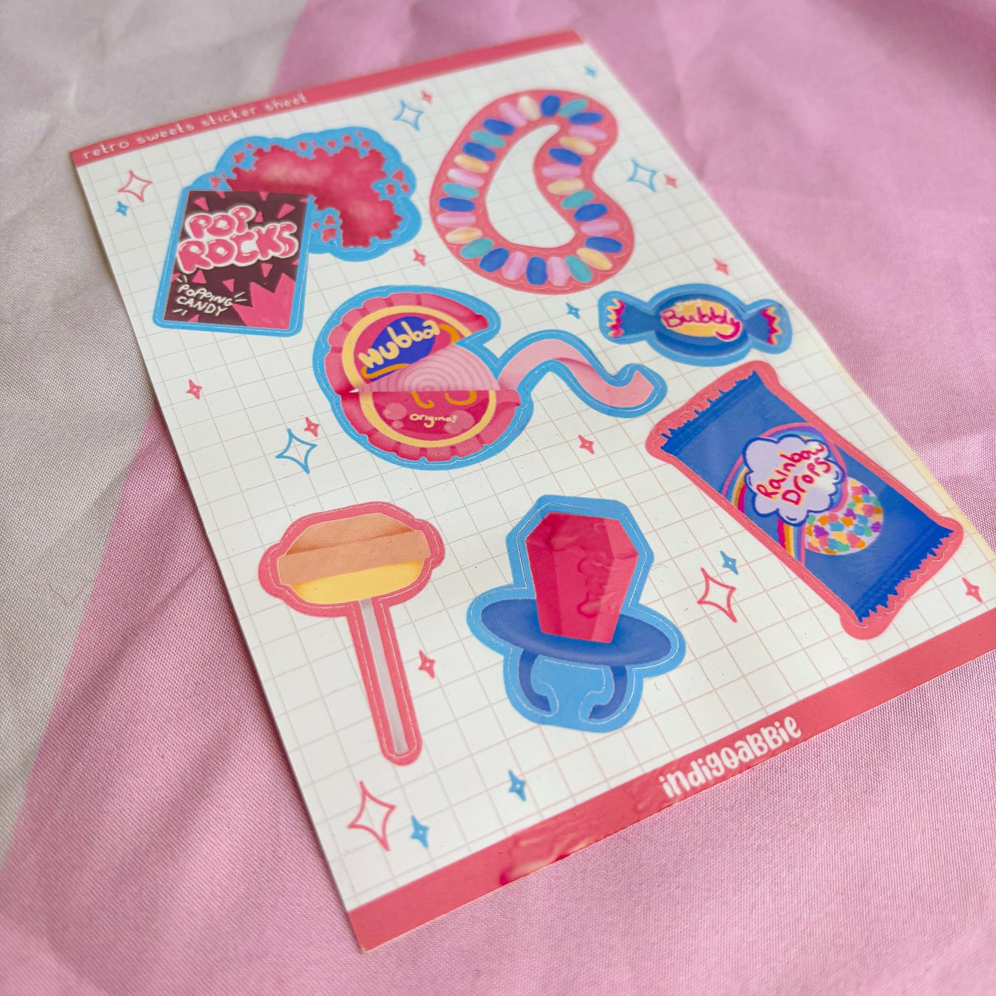 Retro Sweets Sticker Sheet