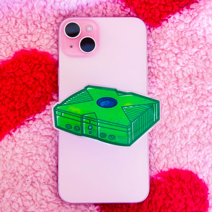 Xbox Original Phone Grip | Game Console Pop Grip Retro Nostalgia Grip