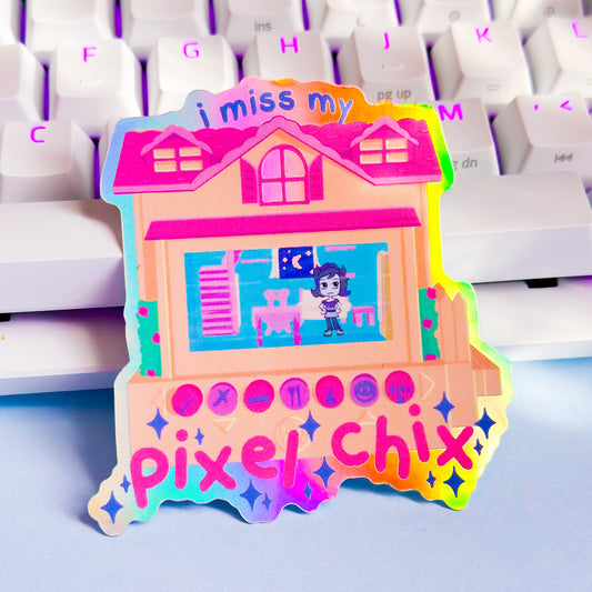Pixel Chix Sticker | Retro Toy Vinyl Sticker