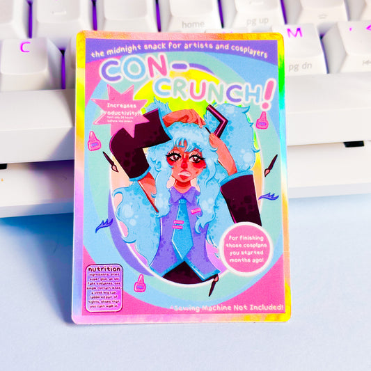 Con Crunch Cosplay Holographic Sticker | Miku Cosplay Sticker