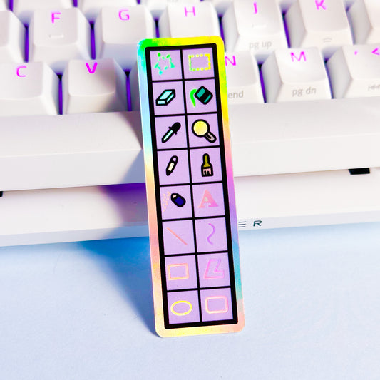 Paint Tool Holographic Sticker