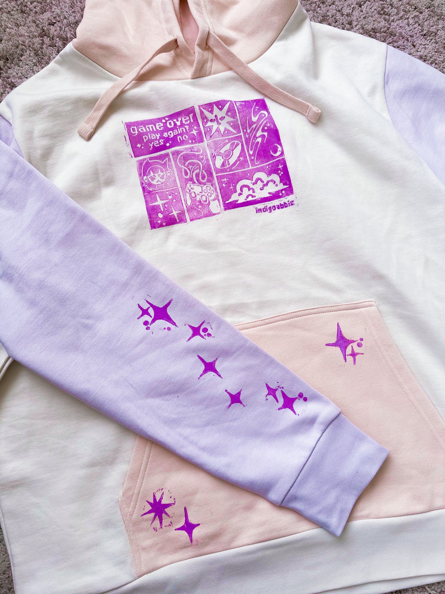 [XL] Game Over Colourblock Hoodie