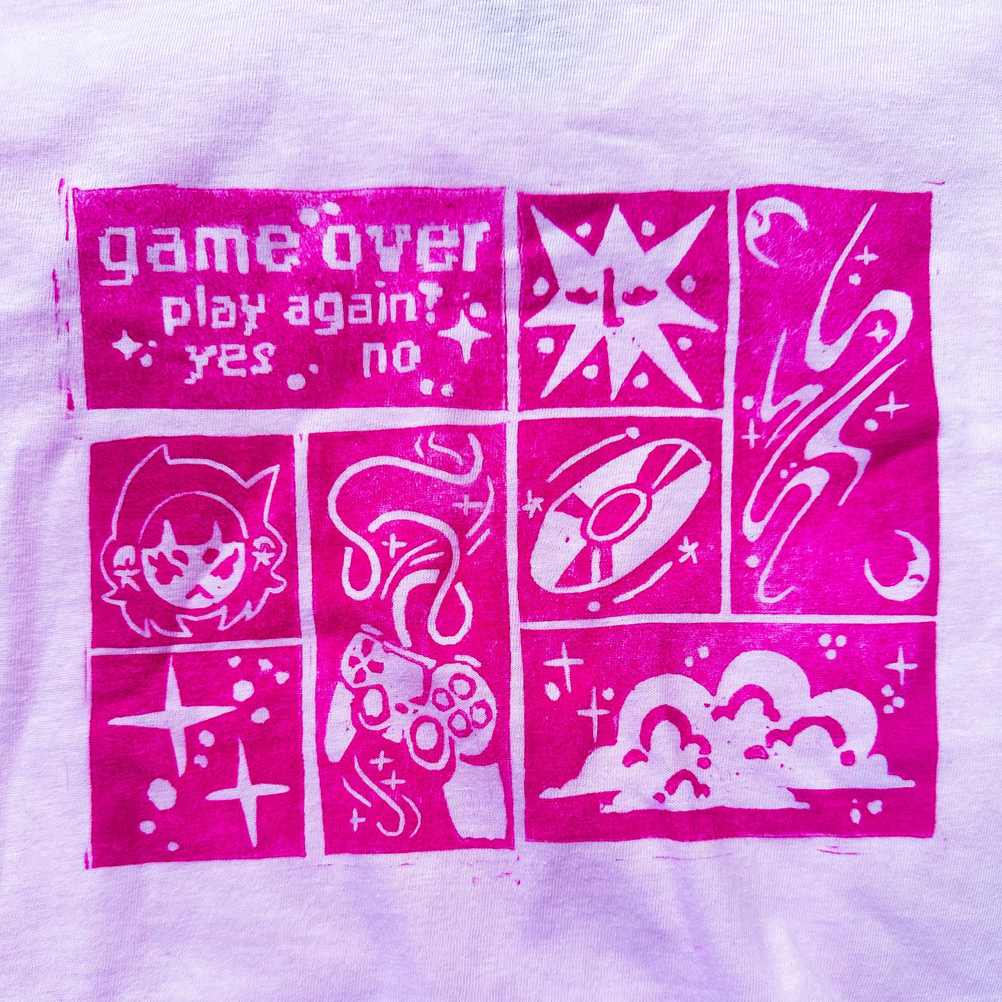 [XL] Game Over Pink T-Shirt