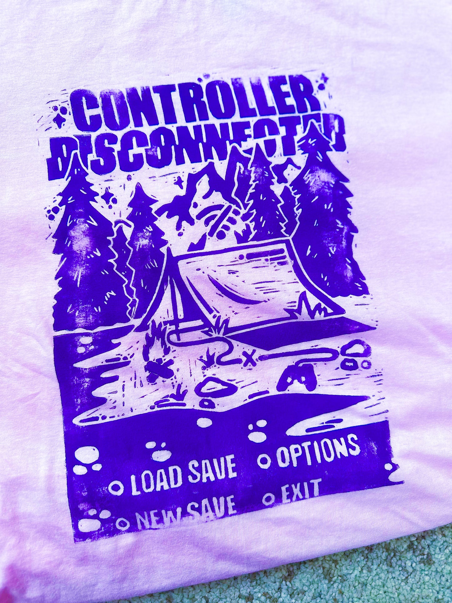 [2XL] Controller Disconnected Pink T-Shirt