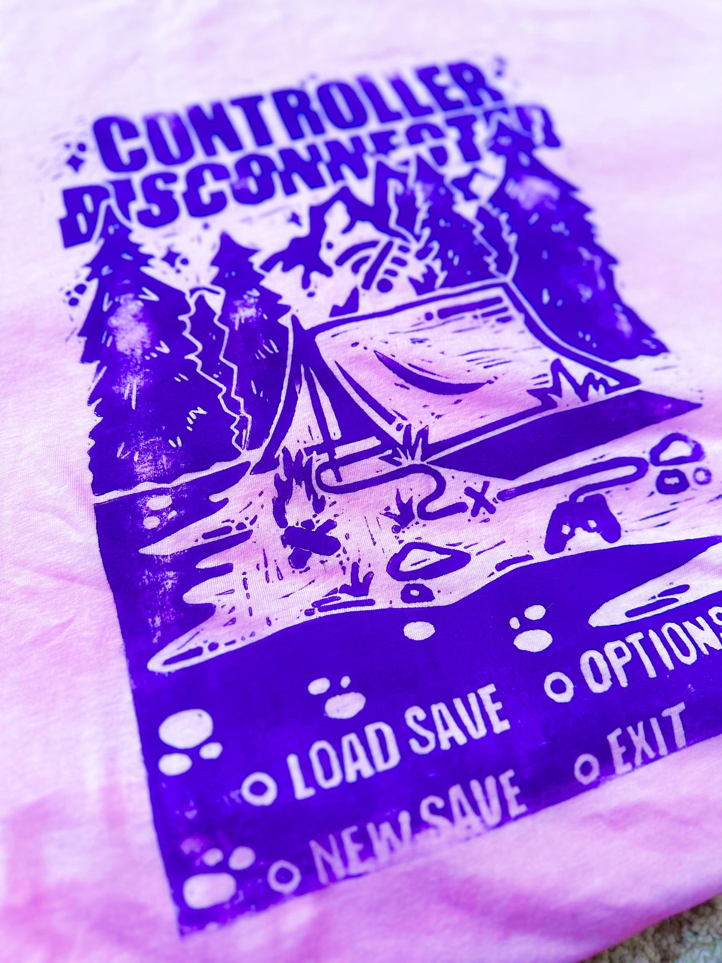 [2XL] Controller Disconnected Pink T-Shirt