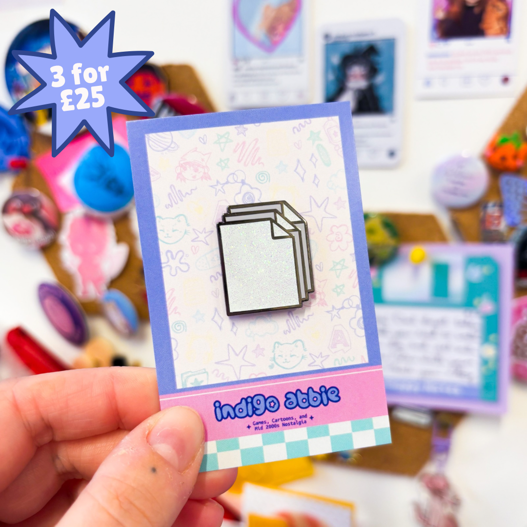 Three Files XP Icon Enamel Pin