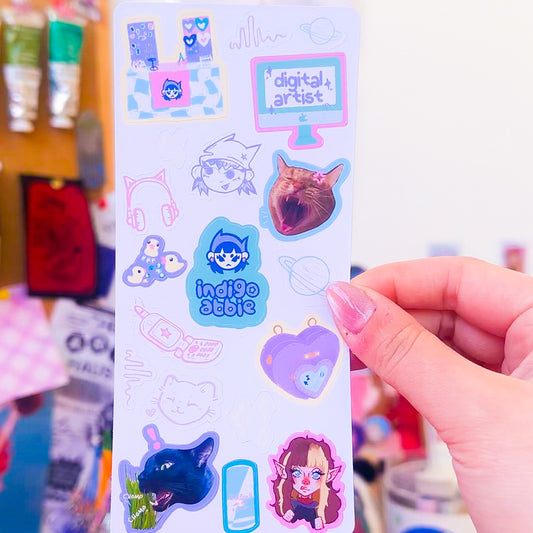 [£10 spent gift!] indigoabbie Sticker Sheet