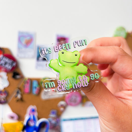 It’s Been Fun Frog Acrylic Pin