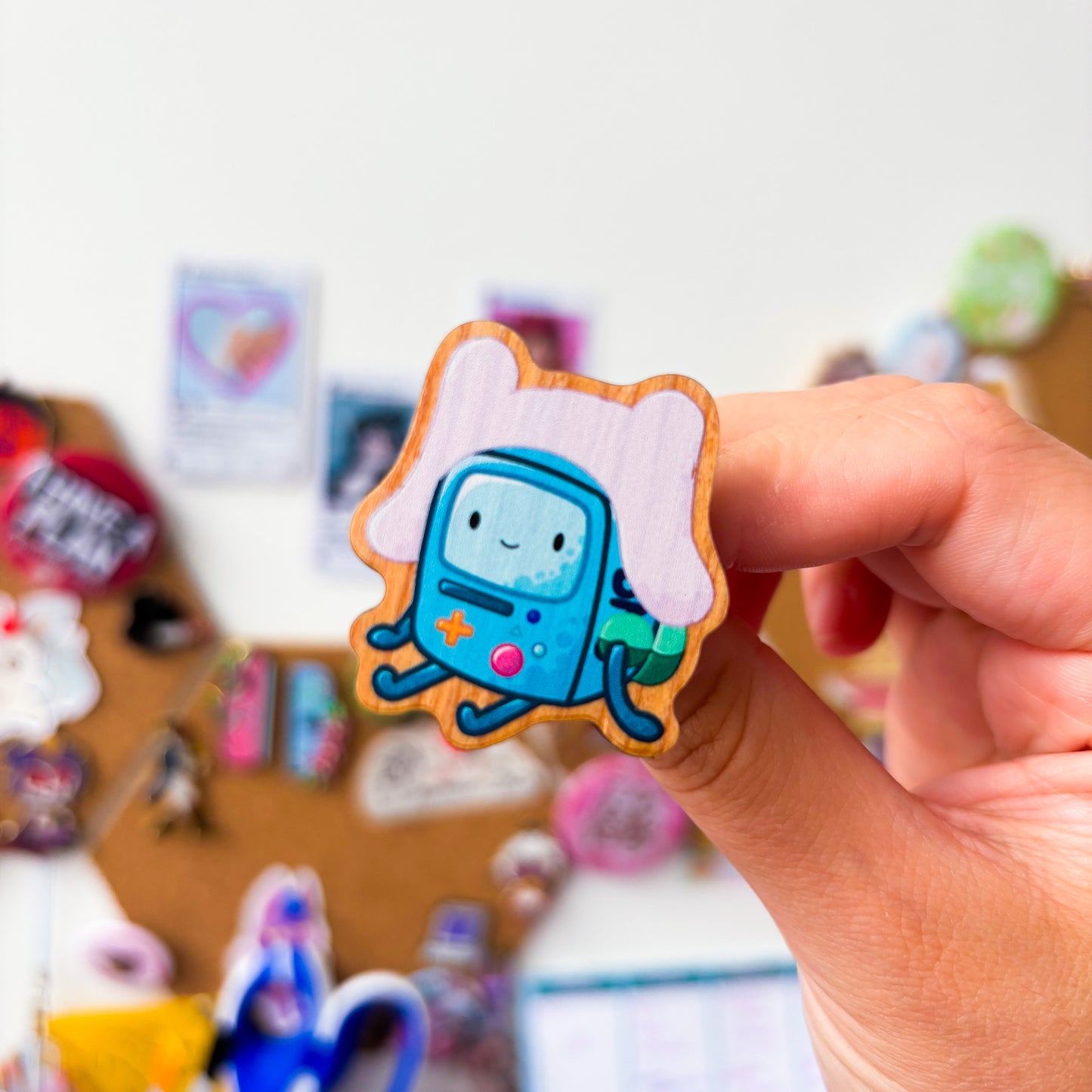 BMO Cosplay Gacha Mystery Wooden Pin