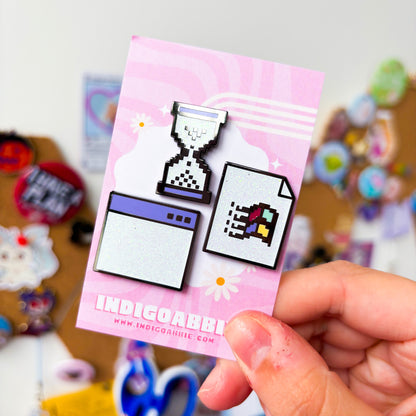 Timer XP Icon Enamel Pin
