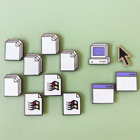 B GRADE XP Icon Enamel Pins