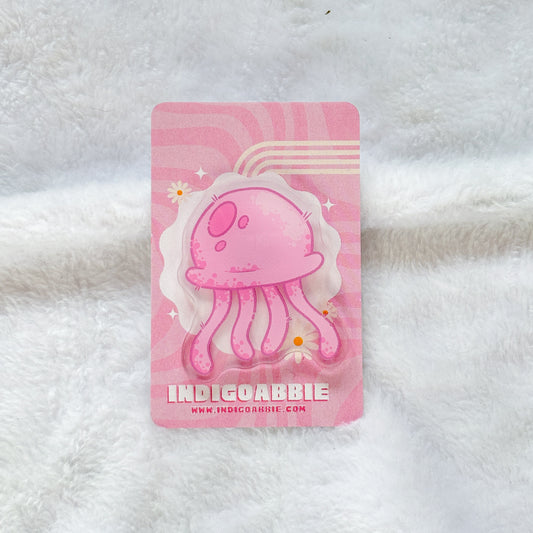 Pink Jellyfish Pin