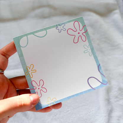 Jellyfish Fields Square Notepad