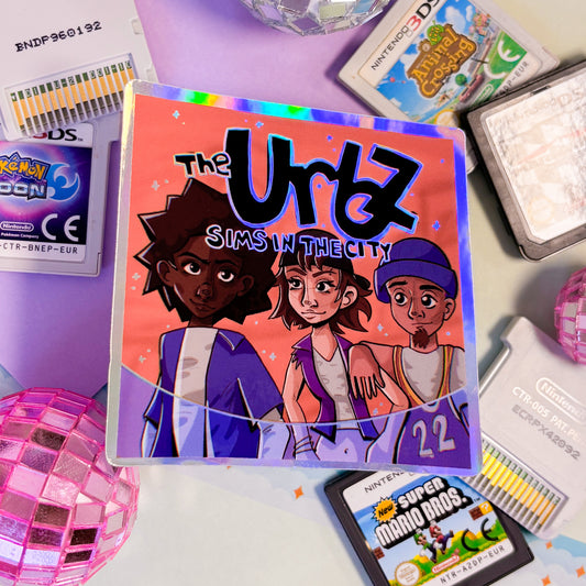 The Urbz DS Holographic Sticker | Urbz Nintendo DS Retro Sticker