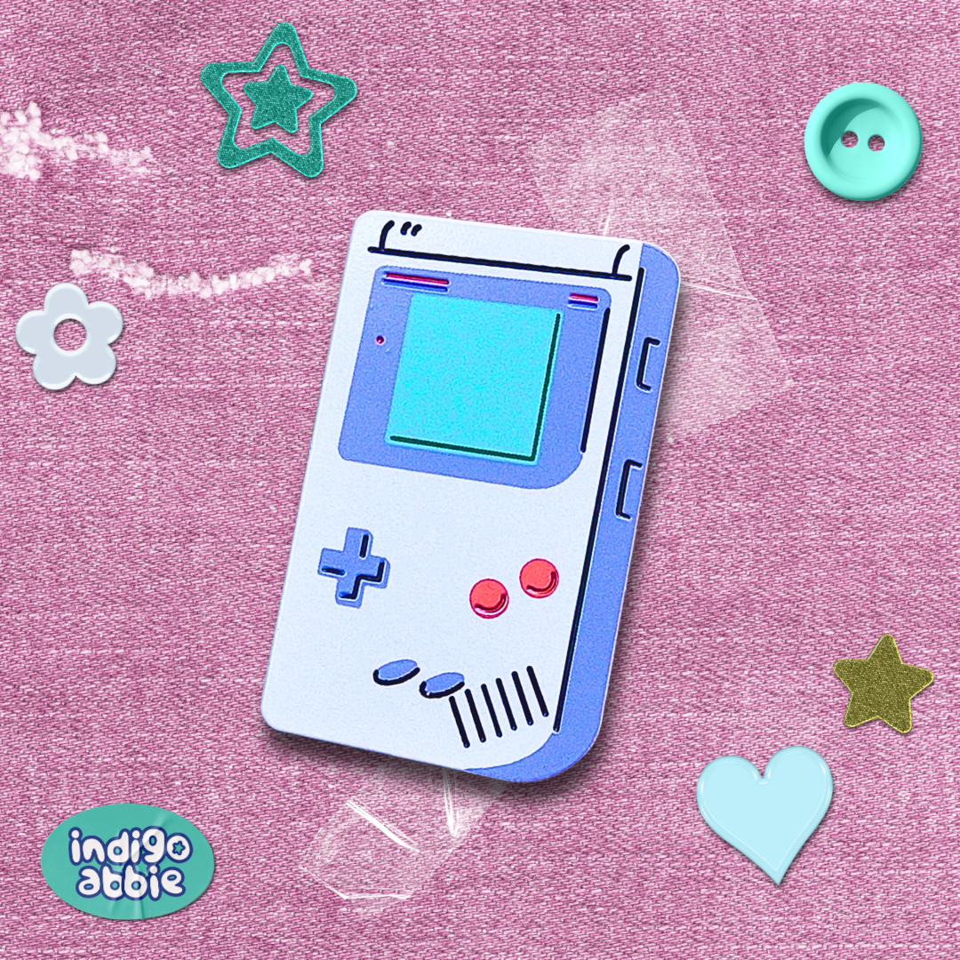 gameboy original console enamel pin