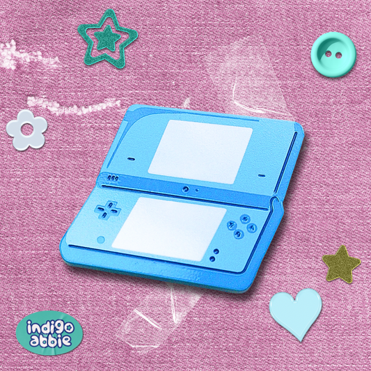 blue dsi console enamel pin