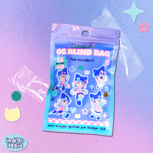 indigoabbie acrylic pin blind bag