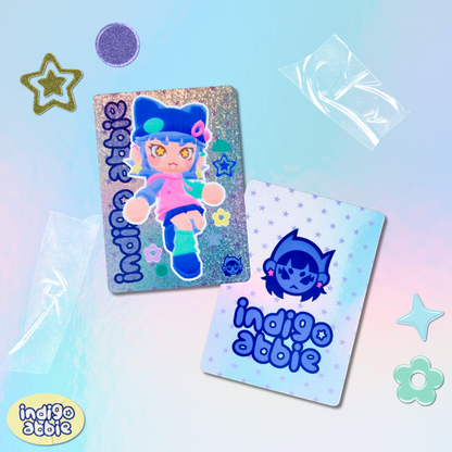 indigoabbie OC mascot holographic photocard