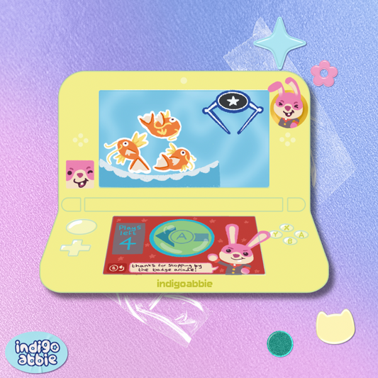 [PREORDER] badge arcade ds tinplate pin badge